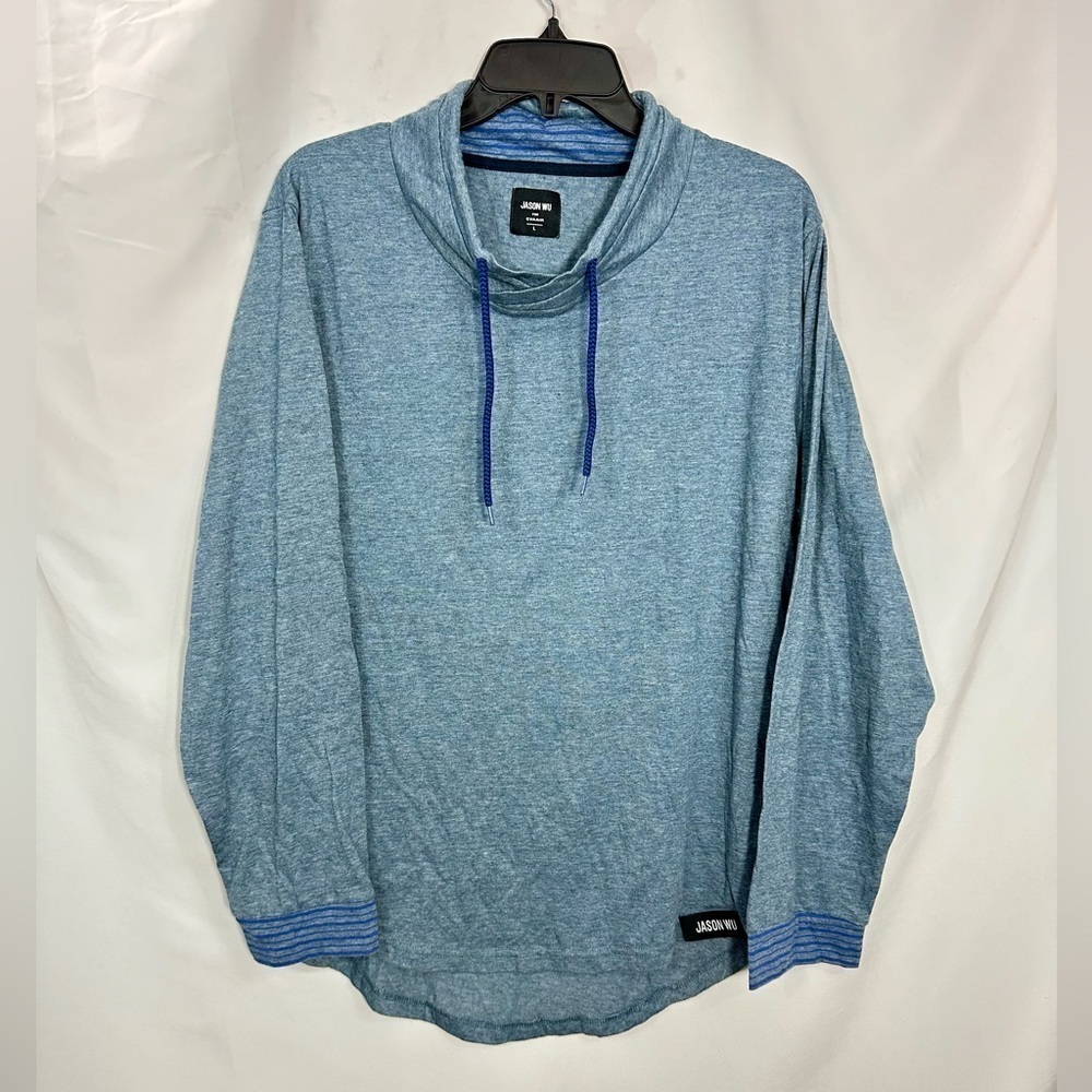 Jason WU for Eva Air blue mock neck pullover size L